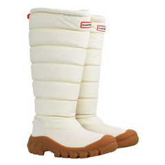 Hunter Interpid Tall Womens White Snow Boots