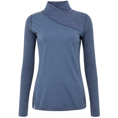 Asics MetaRun Warm Womens Blue Top