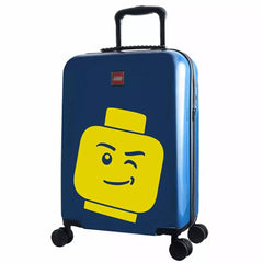 Lego 40L ColourBox Minifigure Head Navy Cabin Suitcase