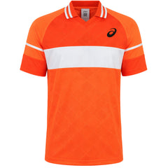 Asics Match Actibreeze Mens Orange Tennis Polo Shirt
