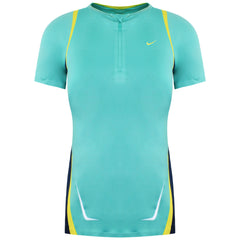 Nike Logo Womens Green Running Top