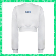 Nicce Anta Womens White Cropped Sweater - Marks