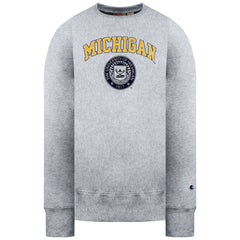 Champion Michigan Mens Grey Sweater