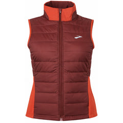 Brooks Shield Hybrid 2.0 Womens Dark Red Gilet