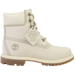 Timberland 6inch Premium Womens Off White Boots