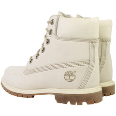 Timberland 6inch Premium Womens Off White Boots