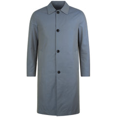 Ted Baker Two-Tone Blen Mac Mens Medium Blue Coat