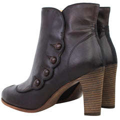 Timberland Marge Peep Womens Dark Brown Heel Boots