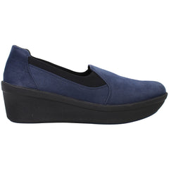 Clarks Step Rose Moon Womens Navy Wedges