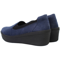 Clarks Step Rose Moon Womens Navy Wedges