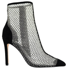Ted Baker Junapah Crystal Mesh Womens Black Heeled Shoes