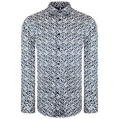 Ted Baker Capua Mens White/Navy Ditsy Floral Shirt