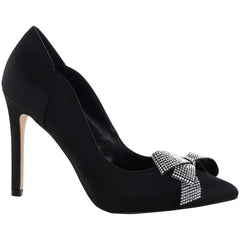 Ted Baker Orlilas Crystal Bow Womens Black Court Shoes