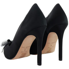 Ted Baker Orlilas Crystal Bow Womens Black Court Shoes