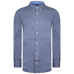 Eden Park Paris Regular Fit Mens Blue Oxford Shirt