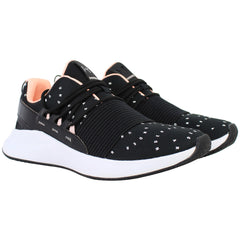Under Armour Charged Breathe McPrint Womens Black Running Shoes