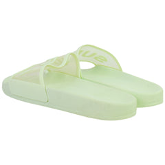 Superga Clear Identity Womens Green Sliders