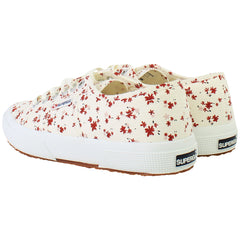 Superga 2750 Print Womens White Plimsolls
