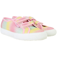 Superga Iridescent Microglitter Kids Multicolour Plimsolls