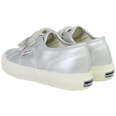 Superga 2750 Metallic Kids Grey Plimsolls