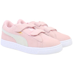Puma Suede 2 Kids Pink/White Trainers
