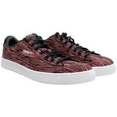 Puma Basket Classic Tiger Mesh Mens Red/Black Trainers