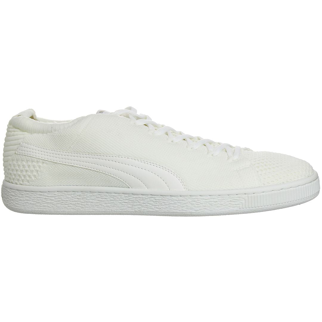 Puma Basket EvoKnit 3D Mens Off White Trainers