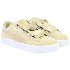 Puma Suede Heart Safari Womens Beige Trainers