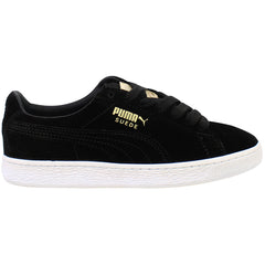 Puma Suede Classic Metal Badge Mens Black Trainers
