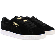 Puma Suede Classic Metal Badge Mens Black Trainers