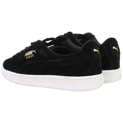 Puma Suede Classic Metal Badge Mens Black Trainers