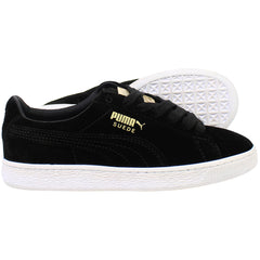 Puma Suede Classic Metal Badge Mens Black Trainers