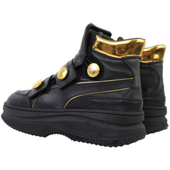 Puma Deva Straps x Balmain Womens Black Boots