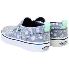 Vans Asher Low Top Womens Blue Plimsolls