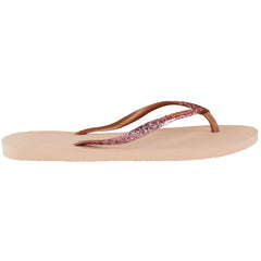 Havaianas Slim Glitter II Womens Pink Flip-Flops