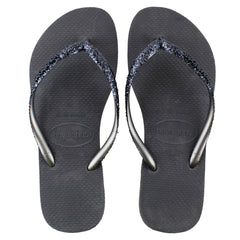 Havaianas Slim Glitter II Unisex Grey Flip-Flops
