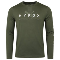 Puma x HYROX Run Mens Dark Green Top