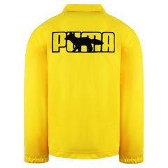 Puma x Maison Kitsune Mens Yellow Coach Jacket