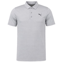 Puma Rotation Stripe Mens Grey Polo Shirt