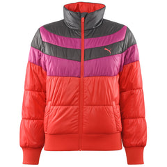 Puma Logo Womens Pink Padded Jacket