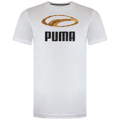Puma Snake Pack Mens White T-Shirt