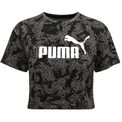 Puma Elevated Essentials Womens Black Crop Top