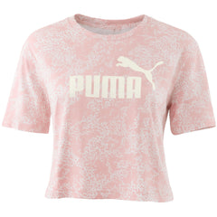 Puma Elevated Essentials Womens Pink Crop Top