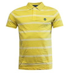 Timberland Earthkeepers Striped Mens Yellow Polo Shirt