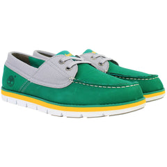 Timberland Harborside 2 Eye Mens Green Boat Shoes