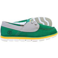Timberland Harborside 2 Eye Mens Green Boat Shoes