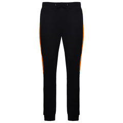 Devote London Ronnie Mens Black/Orange Track Pants