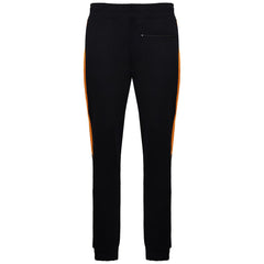Devote London Ronnie Mens Black/Orange Track Pants
