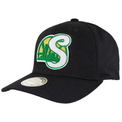 Mitchell & Ness NBA Seattle Supersonics Letterman 110 Black Cap