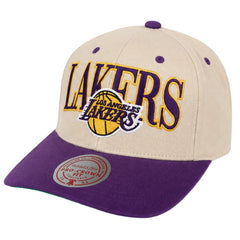 Mitchell & Ness NBA Los Angeles Lakers Off The Crown Off White Cap